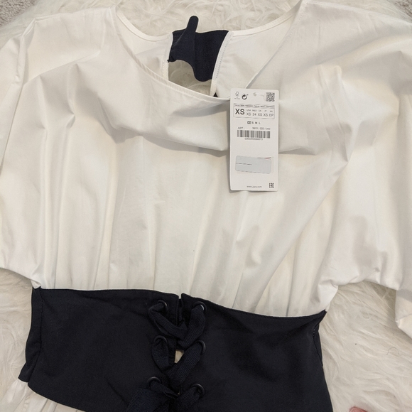 Zara White Midi Dress - Picture 4 of 5